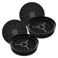Vioks 4Stk Filter Dunstabzugshaube Ersatz für Respekta MIZ0023N 175mmØ,