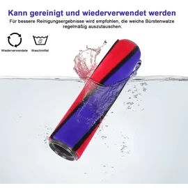 bundiglassware Bürste Ersatzbürste für Dyson V6 V7 V8 V10 V11 Ersatzteile, Softwalze für Dyson Zubehör, Weiche Walzenbürste Ersatzteil, Ersatz Fl...