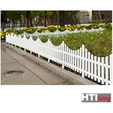 Hti-Living Zierzaun Bogen unten 100 x 100 cm Weiß