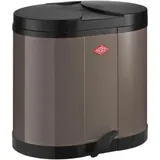 Wesco Ökosammler 170 warm grey, aus Metall, 2 x 15 Liter