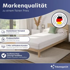 Cpt Ergonomische 7-Zonen Kaltschaum Matratzenauflage 180 x 200 cm weiß