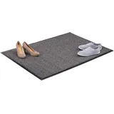 Relaxdays Fußmatte schwarz/grau 90,0 x 120,0 cm