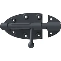 GAH Alberts Ovado Bolzenriegel verzinkt graphitgrau 112 x 72 mm