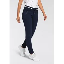 KangaROOS Jerseyhose mit Piqué-Struktur und Streifen-Detail blau 42