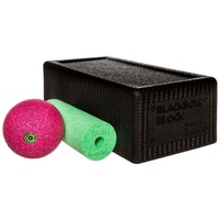Blackroll Faszienrollen Block Set schwarz/grün/pink (BRSETBLBGPBOXC)