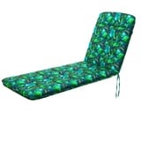 Bjird Liegenauflage Auflage für Gartenliege Amelia 185x60x6 cm, Auflagen für Deckchair/Polsterauflage für Sonnenliege, Wasserabweisend blau