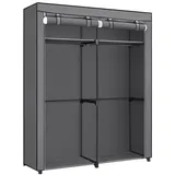 Songmics Stoffschrank 140 x 174 x 43 cm Grau