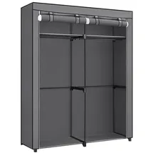 Songmics Stoffschrank 140 x 174 x 43 cm Grau
