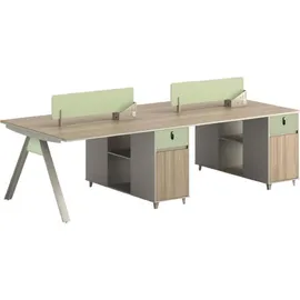 xl moebel gmbh Schreibtisch Gruppenschreibtisch Beige