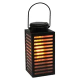 Solar-LED-Laterne, 10 x 10 x 18,5 cm - Schwarz