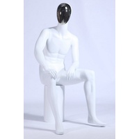 Eurotondisplay Schneiderpuppe Schaufensterpuppe mit Galvanik Maske in Weiß matt Mann oder Frau, Nicht zutreffend