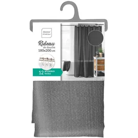 Douceur d'intérieur Duschvorhang 180 x 200 cm grau