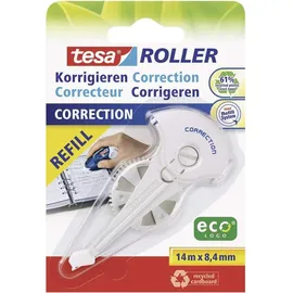 Tesa Nachfüllkassette Korrekturroller 59986 8,4 mm Weiß 14 m