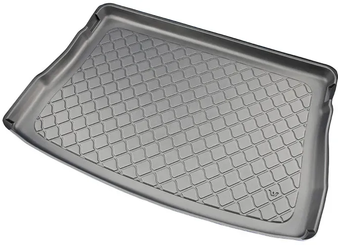 Gummierte Kofferraumwanne für VW Golf VIII (2019+) – Schrägheck (Heckklappe in oberer Stellung)