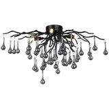 Paul Neuhaus Deckenleuchte Icicle, 4-fl., schwarz