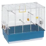 Ferplast Vogelkäfig REKORD 4, 60 x 33 x cm, 52003814 Vogelheim für Wellensittiche, Komplettausstattung, Maße: 59