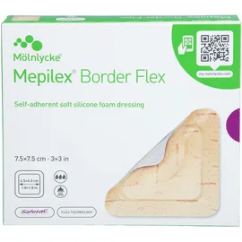 MEPILEX Border Flex Schaumverb.haft.7.5x7.5 cm