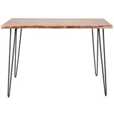 KAWOLA Bartisch ERGEA 130 x 70 cm Braun