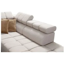 Kaiser Möbel Modernes, modisches, elegantes Ecksofa mit Schlaffunktion GRECO VII Avra Mintz Links