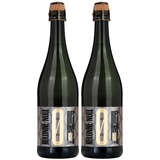 Kolonne Null - 2x 0% Alkohol - PRICKELND mit Korken - Alkoholfrei Prickelnd 0,7