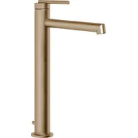 GESSI Ingranaggio Waschtisch-Einhebelmischer, mit Ablaufgarnitur - warm bronze gebürstet