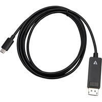 V7 USB-C [Stecker] auf DisplayPort 1.4 [Buchse] Adapterkabel, 2m (V7USBCDP14-2M)