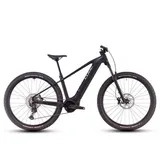 Cube Reaction Hybrid RACE 800 2025 | black ́n ́metal | S | E-Hardtail-Mountainbikes - schwarz/grau