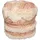 Kayoom Pouf KAYOOM "Bohist 225 35cm x 35cm, Strukturen mit Fransen und Quasten", rosa (rosa, creme), B:35cm H:35cm T:35cm, Baumwolle, Vlies, Poufs, Pouf, handgefertigt, Unikat, sehr gut kombinierbar, vielfältig im Einsatz