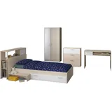 Parisot Jugendzimmer-Set "Charly 8", beige (natur), ohne Matratze, B/H: 90cm x 200cm, Schlafzimmermöbel-Sets