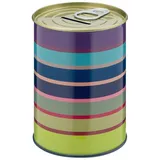 REMEMBER Spardose "Costa" aus buntem Weißblech - H 10,5cm