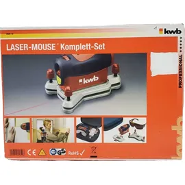 Laser-Mouse Komplett-Set Linienlaser 90° frei schwenkbar 650 NM