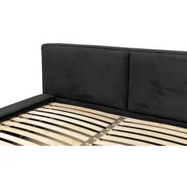 Fun Möbel Polsterbett Doppelbett LEXIE 140x200cm Komplettset in Stoff Riviera Anthrazit
