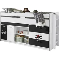 RELITA - Hochbett Ponny -versch. Ausführungen -Weiß/Pirat