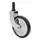 Wagner Teewagenrolle DESIGN - Durchmesser Ø 75 mm, schwarz/chrom, Stift + Hülse Ø 11 mm, Tragkraft 35 kg - 01908401
