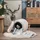 Möbel Kraft Pouf Textil 40 x 41 x 40 cm Weiß