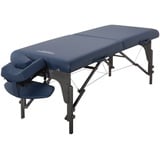 Master Massage Monclair Mobil Massageliege Reiki Kosmetikliege Therapiebett Klappbar Holz 71cm Königsblau, Köngisblau