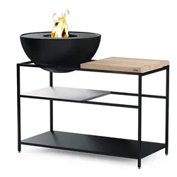 Fire Kitchen - mobile Outdoor-Küche mit BOWL 70 Plancha-Grillset 00740