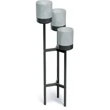 Prosperplast Blumenständer Metall 42 x 39,5 x 125 cm Grau