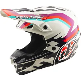 Troy Lee Designs SE5 Polycarbonate Weiß/Schwarz/Lila/Rot XL