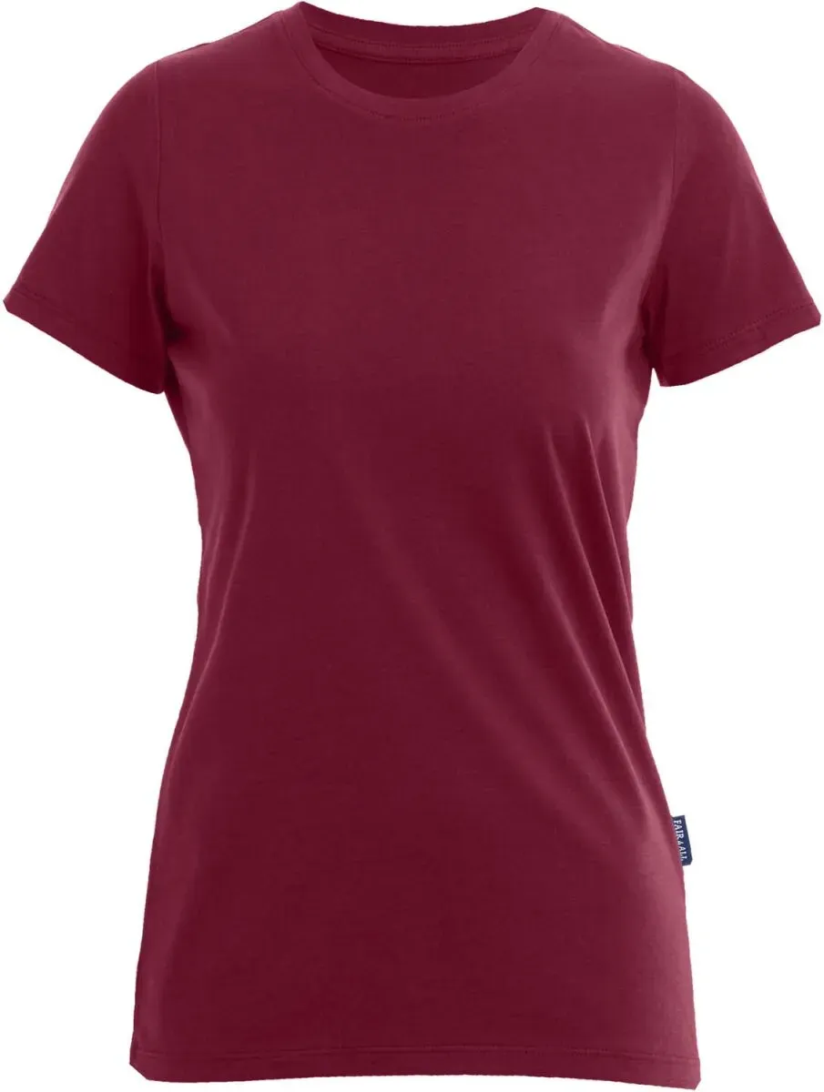 HRM Damen T-Shirt 'Luxus Rundhals' 201 bordeaux L