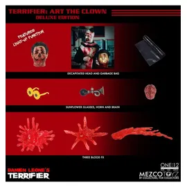 Mezco Toys Terrifier Actionfigur 1/12 Art the Clown Deluxe Edition 17 cm