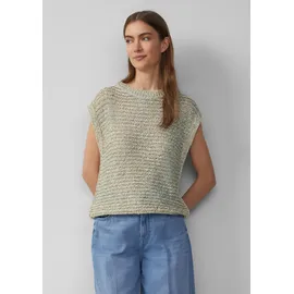 s.Oliver Relaxed-Fit-Pullunder Ajourstrick Braun 42