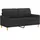 vidaXL 2-Sitzer-Sofa Schwarz 140 cm Stoff