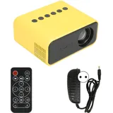 Mini-projektor Für Smartphones, Heimkino-projektion, 100–240 V Eu-stecker, Gelb