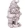 deluke Gartenfigur THEO Zwerg Kunststoff Weiß 39x19x22cm Gartendeko Outdoor Figur