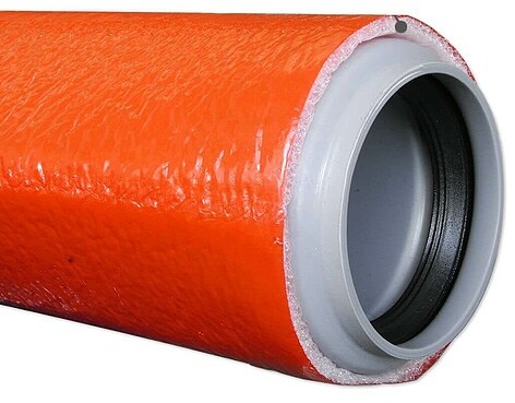 10 m Abwasser-Schutzschlauch für 50 mm Rohr - Dämmschichtdicke 4 mm ** 1m/0,95 EUR