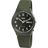Q&Q Uhr Fashion Modell A212J008Y - Grün/Schwarz