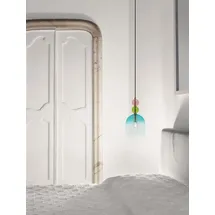Nova Luce Murano 1-flg. Ø 16 cm mehrfarbig Glas