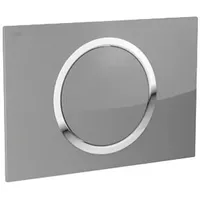 MEPA Zero Betätigungsplatte 421861 TEG 2-M, 2-Mengen Glas/silber
