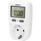 Orno OR-WAT-419(GS) Wattmessgerät Weiß Eingebautes Display LCD Bildschirm | Maximale Leistung 3680W
